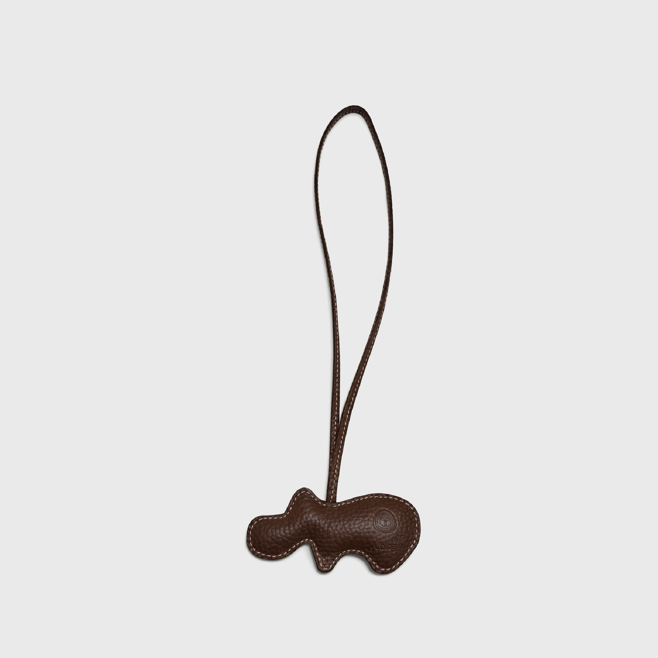 Hippo Bag Charm Brown