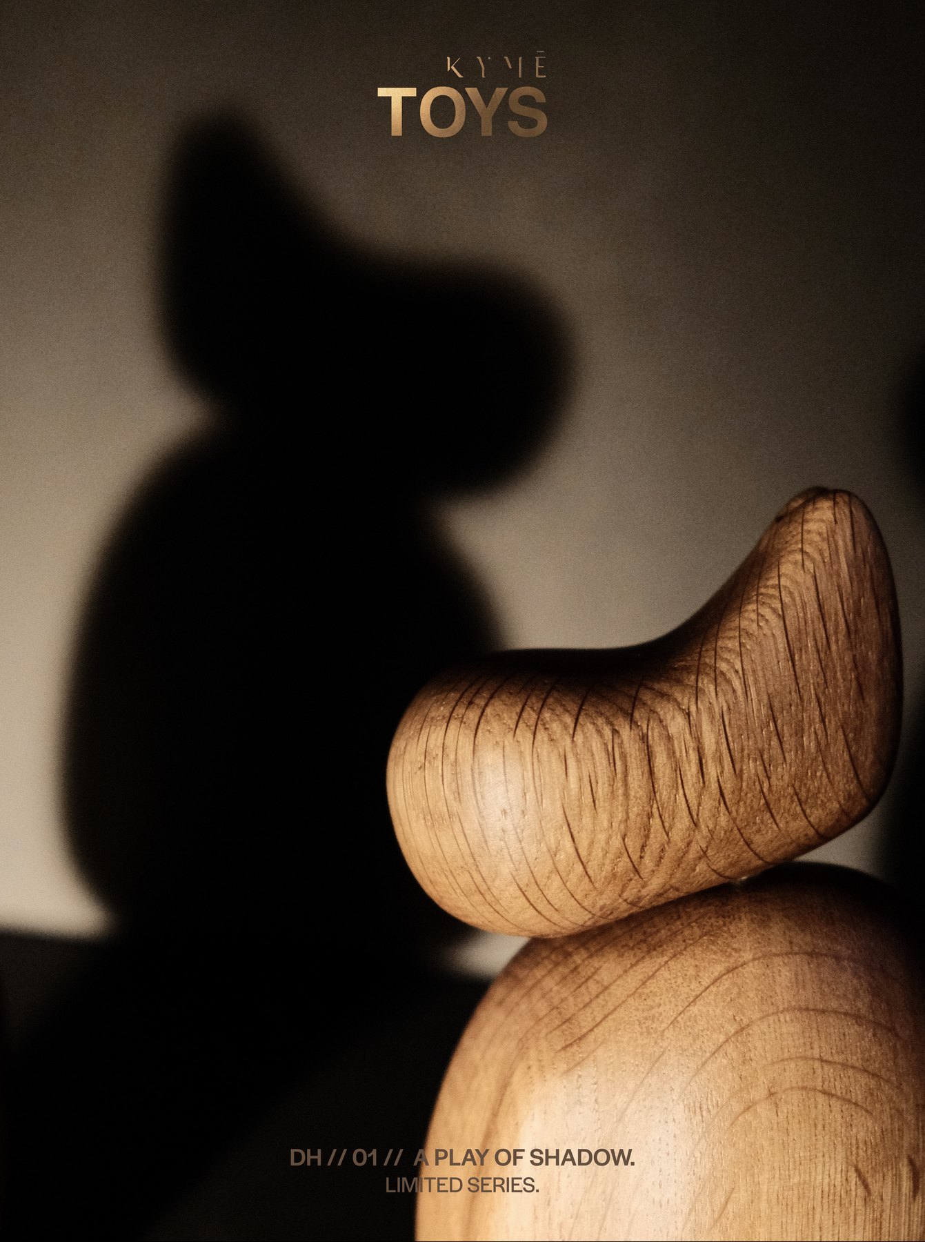 Flitch & Grain × Kyme Toys — a wood D’HiPPO in warm light
